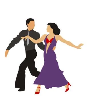 Dancers Stock Illustration