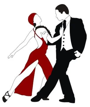 Dancers Stock Illustration