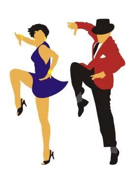 Dancers Stock Illustration