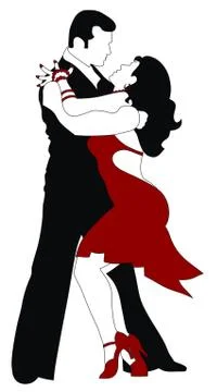 Dancers Stock Illustration