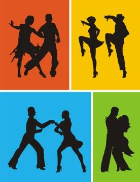 Dancers Stock Illustration