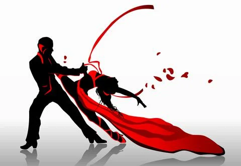 Dancers Stock Illustration