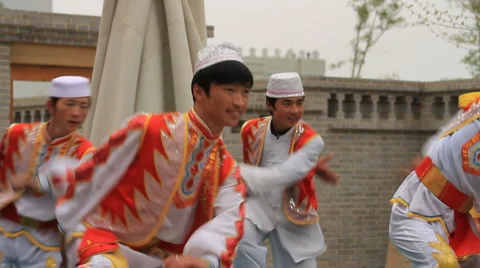 Dancers at Mosque Stock Footage 5165925