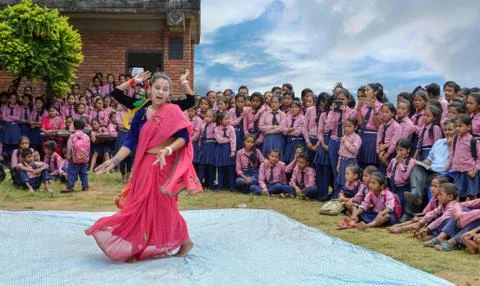 Dancers Perform At Elementary School Tej Festival Stock Photos