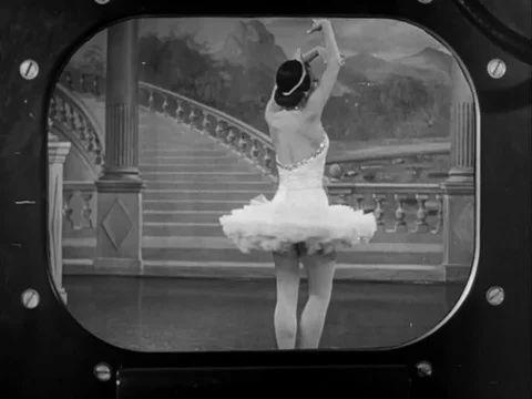 Dancers perform for television programme - 1949 Video stock 93690379