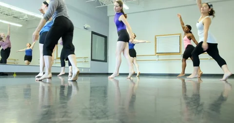 Dancers performing and practicing. Ultra HD 4K Video stock 45893948