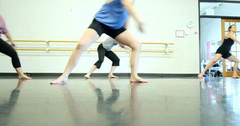 Dancers performing and practicing. Ultra HD 4K Video stock 45894210