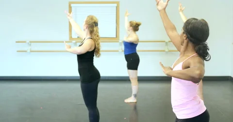 Dancers performing and practicing. Ultra HD 4K Video stock 45894810