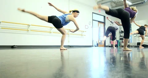 Dancers performing and practicing. Ultra HD 4K Video stock 46351926