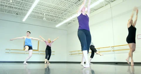 Dancers performing and practicing. Ultra HD 4K Video stock 46352344