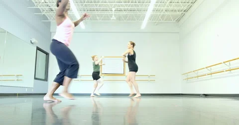 Dancers performing and practicing. Ultra HD 4K Video stock 46354348
