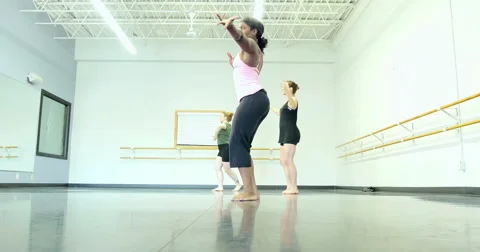 Dancers performing and practicing. Ultra HD 4K Video stock 46600001
