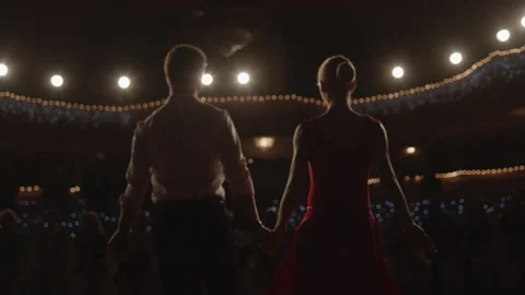 Dancers Performing Dance before Audience on Scene Stock Footage 158565028