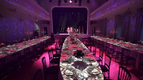 Dancers performing on a stage at the event Stock-Footage 129639626