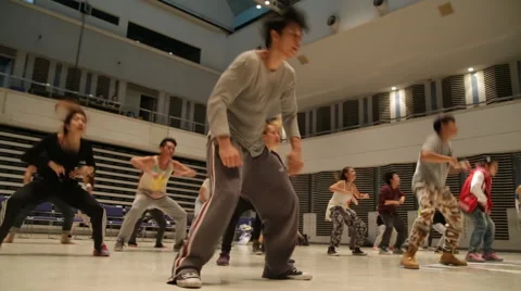 Dancers practicing rehearsal Stock Footage 50837412