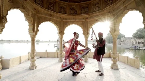 Dancers, Rajasthan. India. Stock Footage 84430685