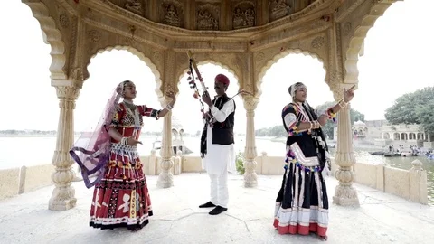 Dancers, Rajasthan. India. Stock Footage 84476370