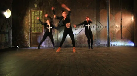 Dancers team. Stock Footage 35317463