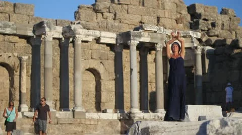 Dances and ancient Stock Footage