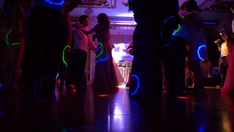 Dances of guests at a wedding Stock Footage 93842819