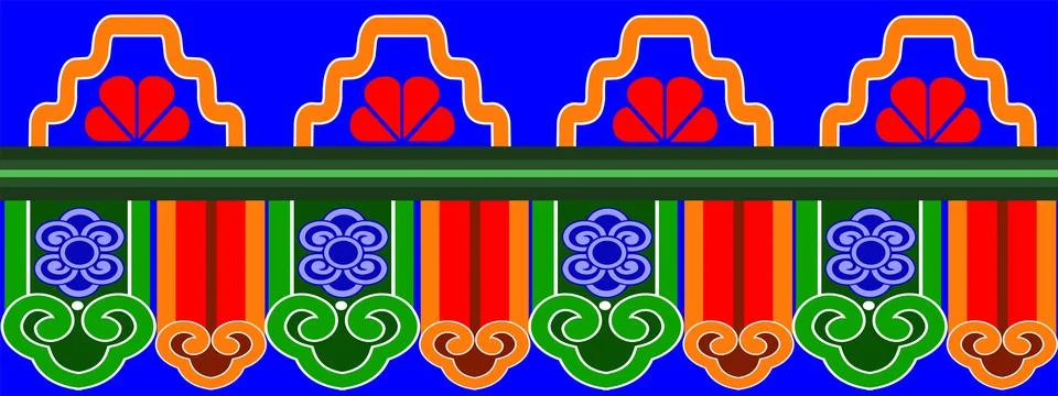 Dancheong Stock Illustration