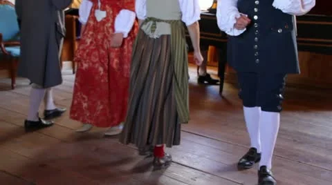 Dancing in the 18th century Stock Footage 11882254