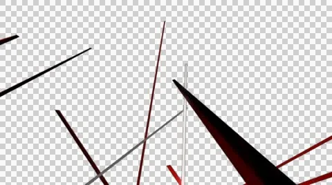 Dancing abstract line with alpha Stock Footage 54568878