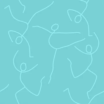 Dancing Abstract Pattern Illustrazione stock