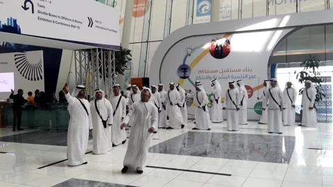 Dancing in Abu Dhabi Stock Footage 132381675