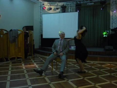 Dancing after work Foto stock