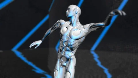 Dancing AI Artificial intelligence simulation of human intelligence by machines Stock Footage 95155067