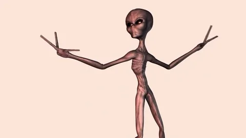 Dancing Alien Stock Footage 82398089