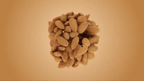 Dancing Almonds: A Healthy Snack Stock-Footage 283064097