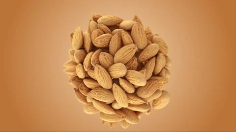 Dancing Almonds: A Healthy Snack Stock Footage 283166225