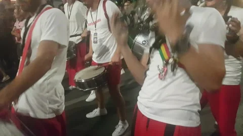 Dancing And Beating Drums Stock Footage 138300497