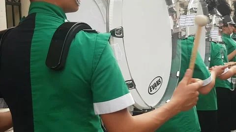 Dancing And Beating Drums Stock Footage 138890700