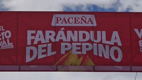 With dancing and foam games, the 'Farándula del Pepino' brings joy to the carniv Stock Footage 329005257