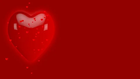 Dancing and Jumping Heart valentines day Background for. 스톡 동영상 99532935