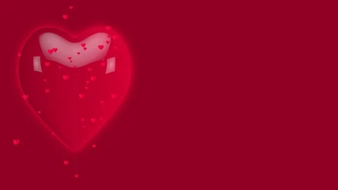 Dancing and Jumping Heart valentines day Background for. 스톡 동영상 99533048