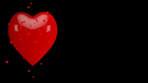 Dancing and Jumping Heart valentines day Background for. 스톡 동영상 99533222