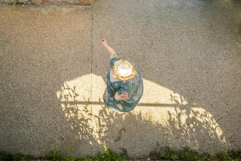 Dancing authentic jazz, view from above Foto stock