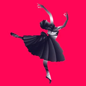 Dancing balerina Stock Illustration