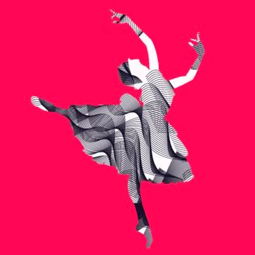 Dancing balerina Stock Illustration