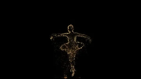 Dancing ballerina particles Stock-Footage 103285445