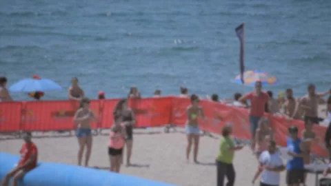 Dancing On The Beach With an Instructor Vídeo Stock 101099256