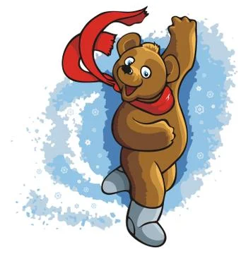 Dancing bear Stock Illustration