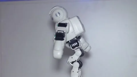 Dancing beautiful robot Stock Footage 88273592