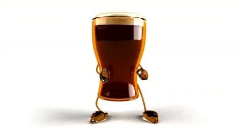 Dancing beer Stock Footage