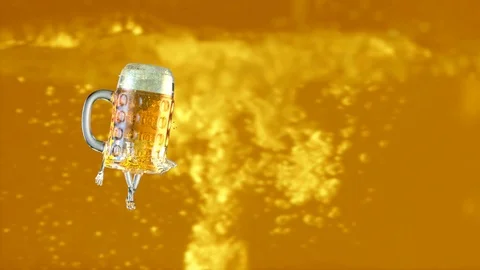 Dancing beer mug render 3D Stock Footage 90912839