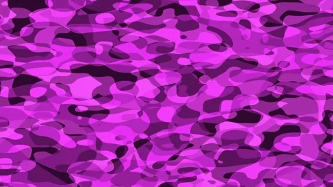 Dancing Blob Solid Purple Color Water Ripple Loop Stock Footage 243256597